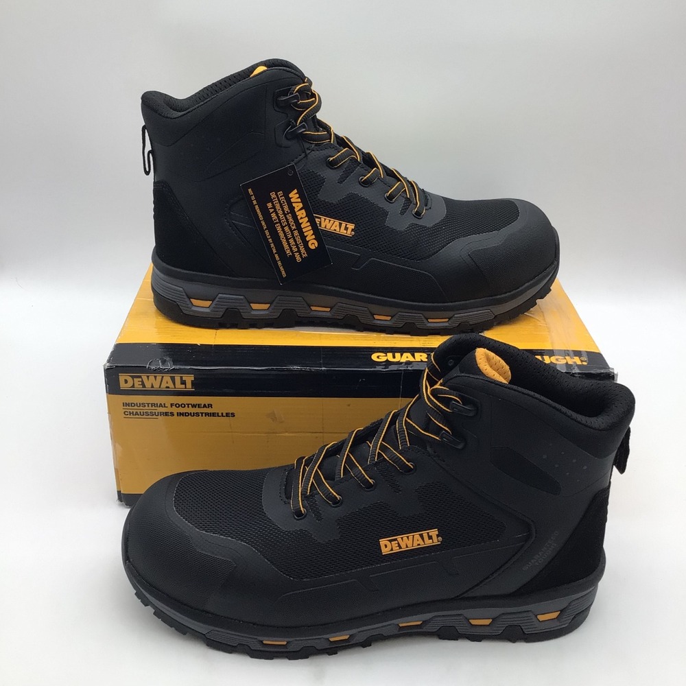 Dewalt Branson Mid CT Mens Size 11 Black Composite Safety Toe Work Boots NEW